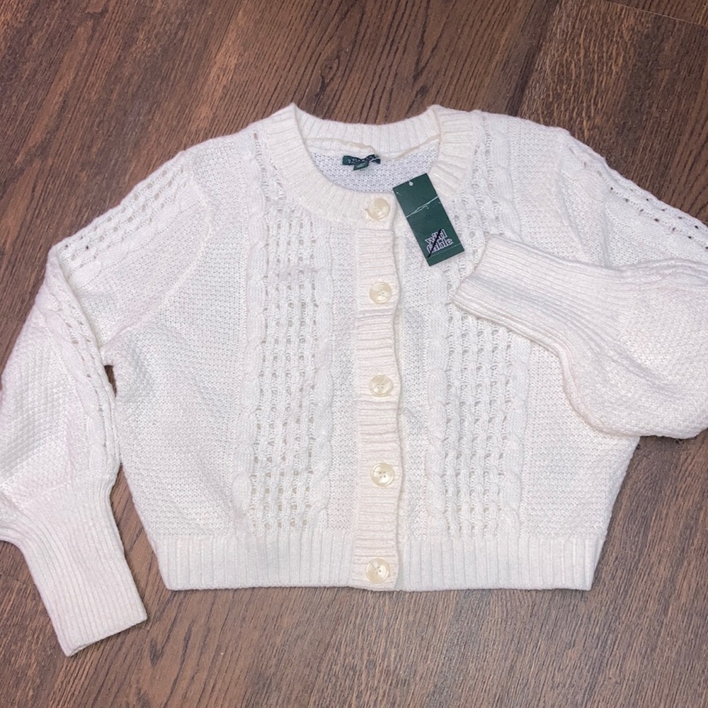 Wild Fable Off White Cropped Sweather Size XL - Picture 1 of 7